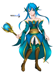 Aqua Lereina - Original Character(Coloring)