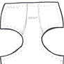 bjd 60cm underwear pattern