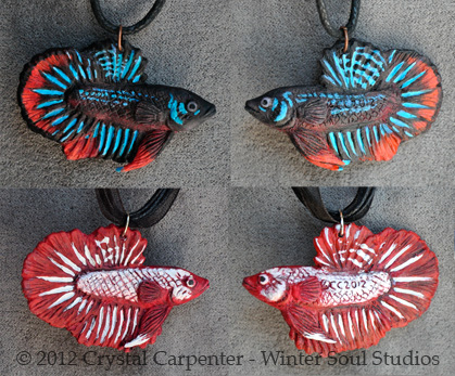 Betta Fish Pendants