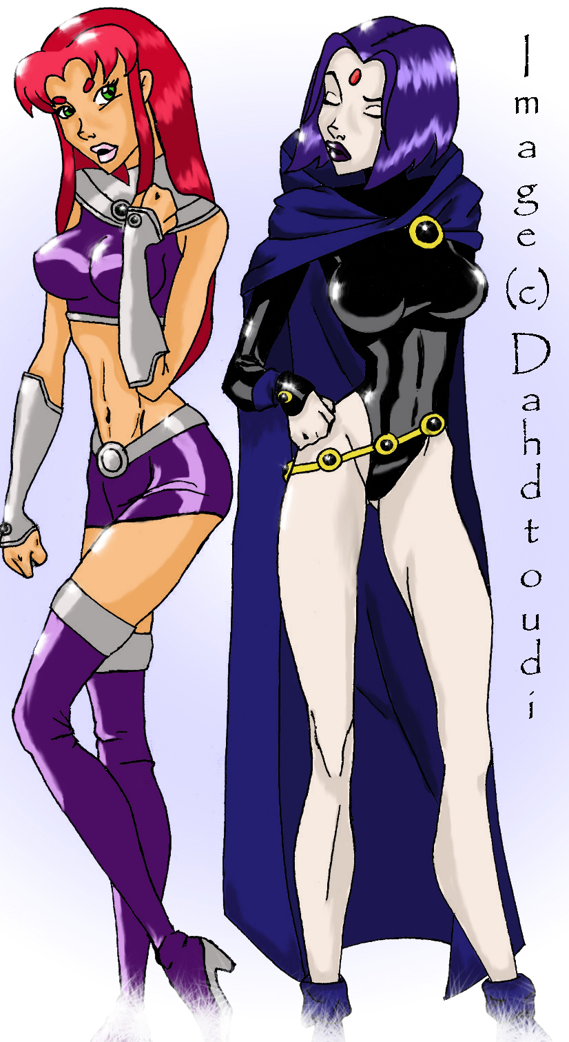 Starfire and Raven