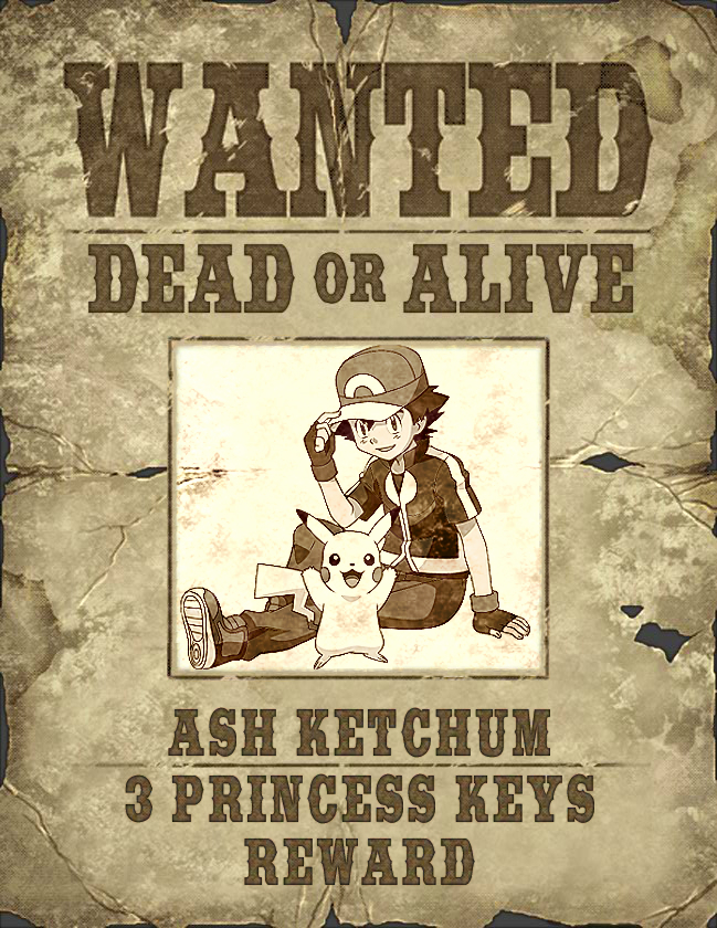 Ash WANTED Poster By Serena