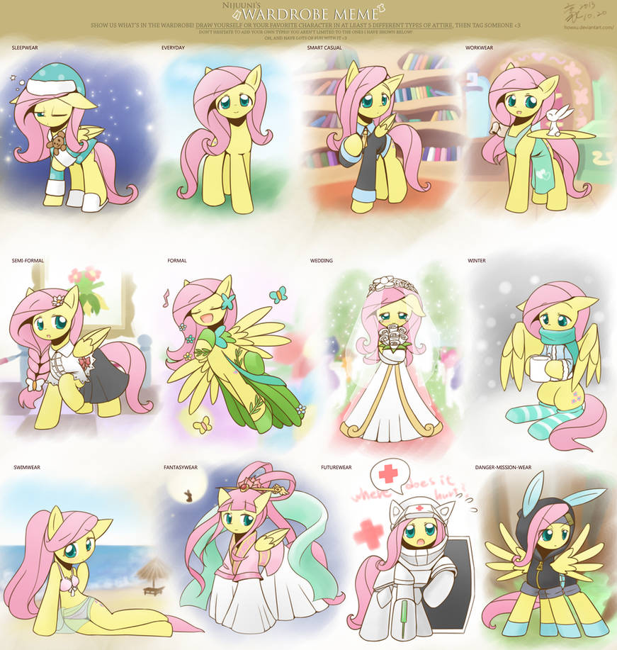Cloth meme Fluttershy by HowXu