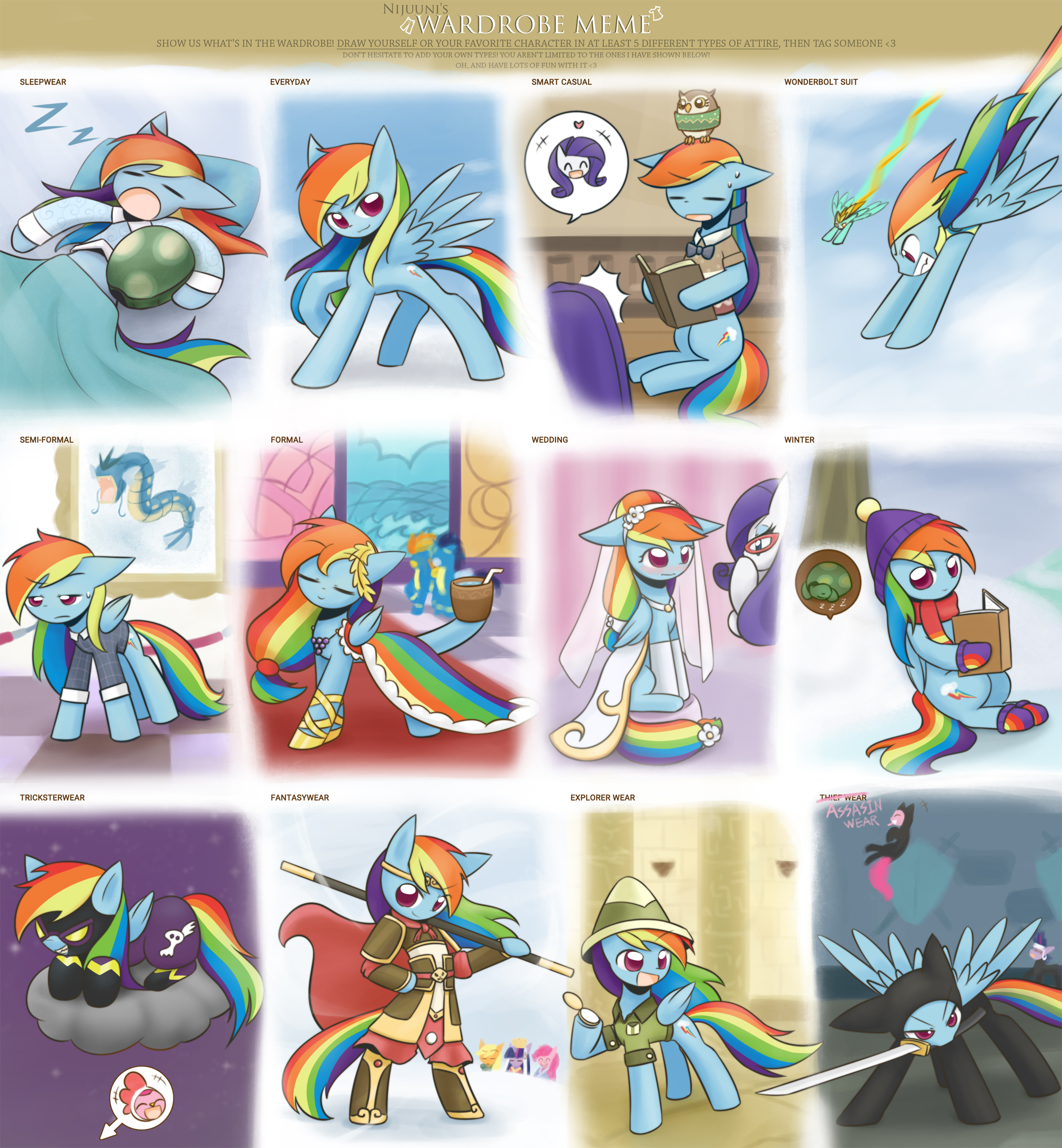 Clothe meme RainbowDash