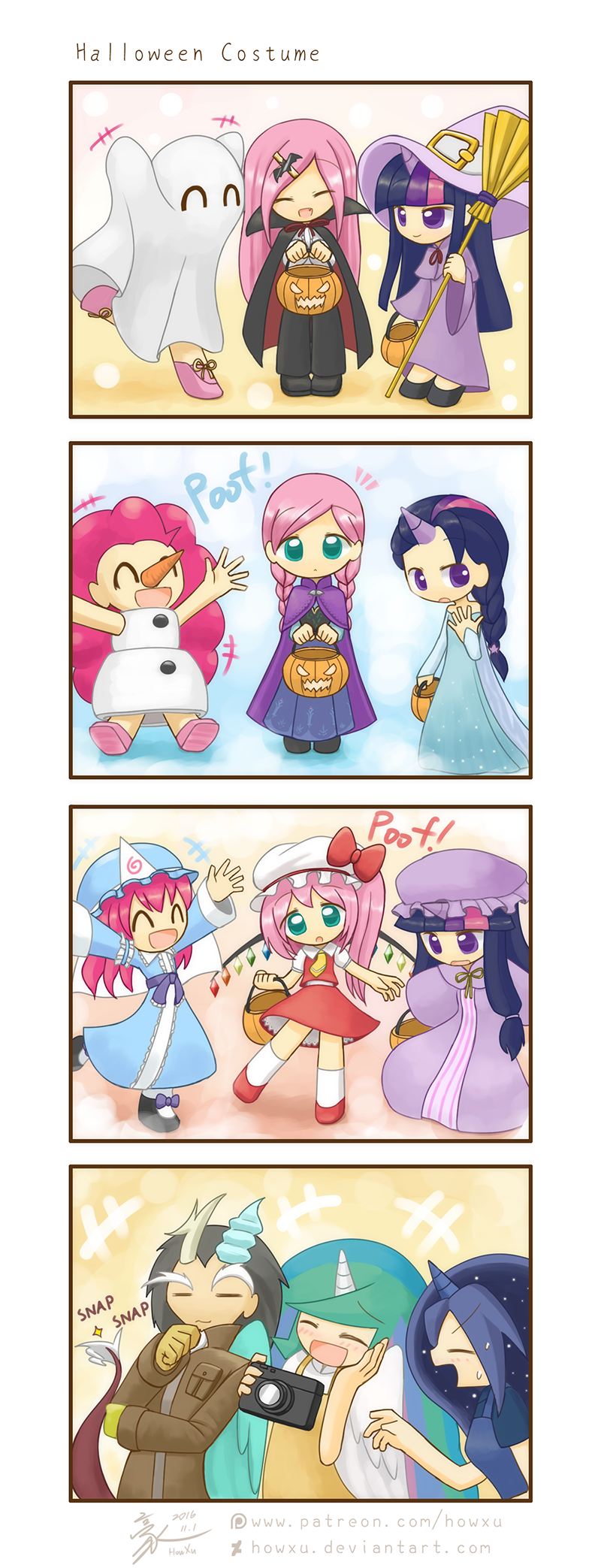 My little Kindergarten 4koma 5 Halloween Costume by HowXu