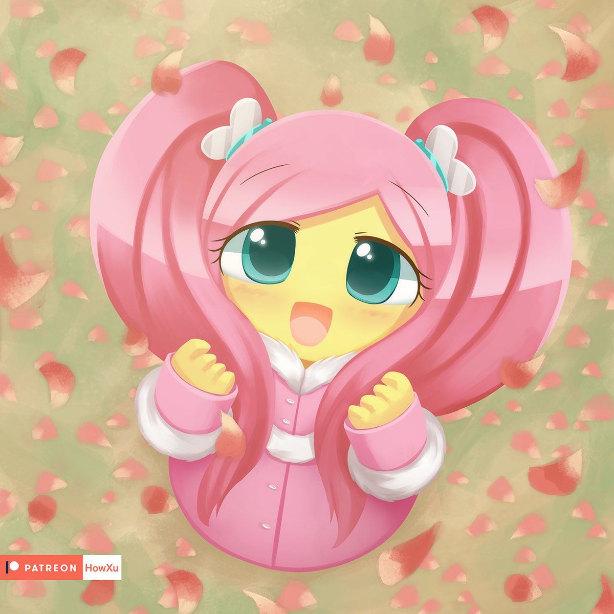 Twin Tails Fluttershy by HowXu on DeviantArt