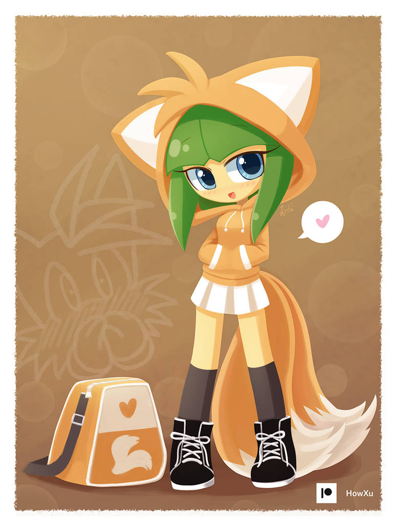 Cosmo in Tails hoodie by HowXu on DeviantArt