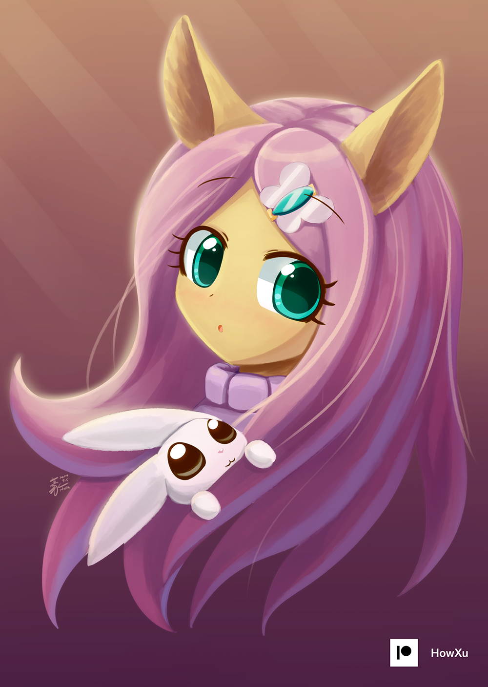 Fluttershy face by HowXu on DeviantArt