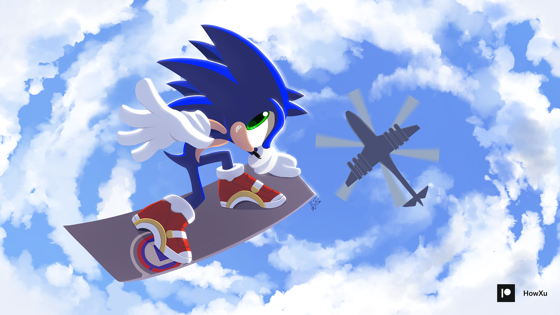 Sonic by HowXu on DeviantArt