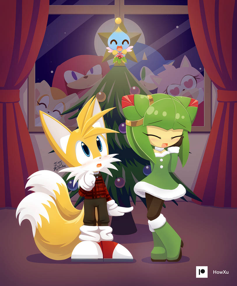 Tails Cosmo and mistletoe by HowXu on DeviantArt