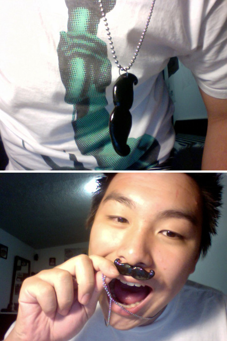 Mustache Necklace