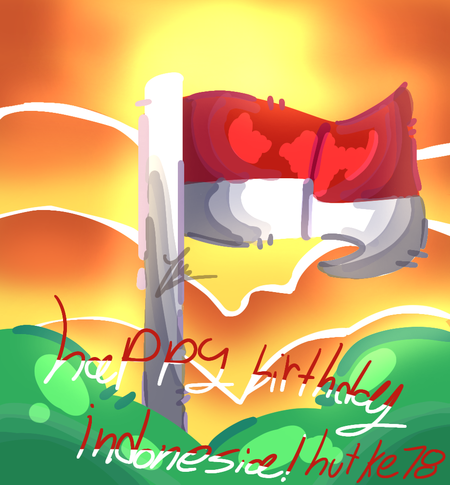 Happy birthday Indonesia!! Read desc! by wolfemil on DeviantArt