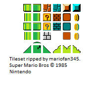 Super Mario Bros. Tileset by Mariofan345 on DeviantArt