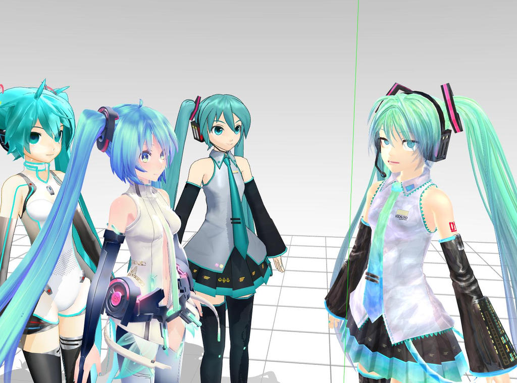 My Favorite Hatsune Miku Models by KershawnMuzik on DeviantArt