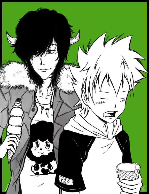 TYL Lambo and Tsuna