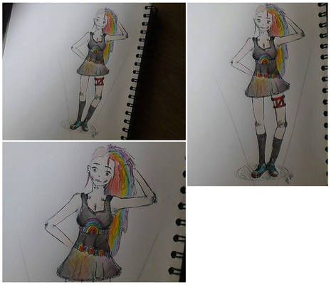 Rainbow Dash humanized