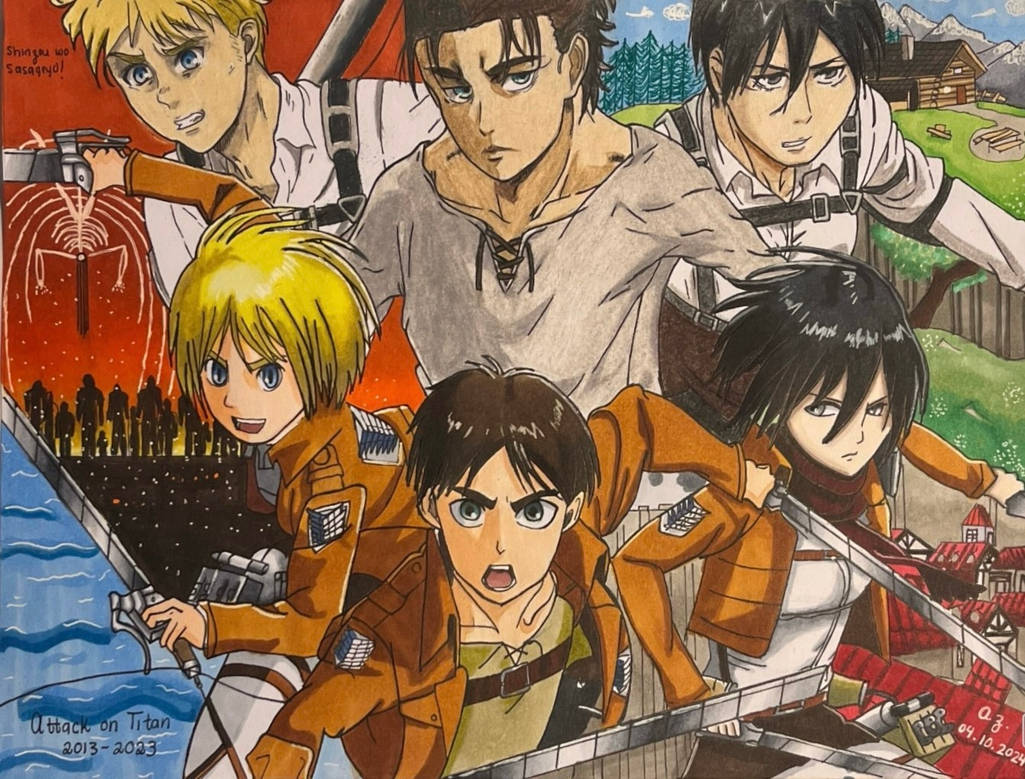 Attack on Titan 2013-2023 by angieartist25 on DeviantArt