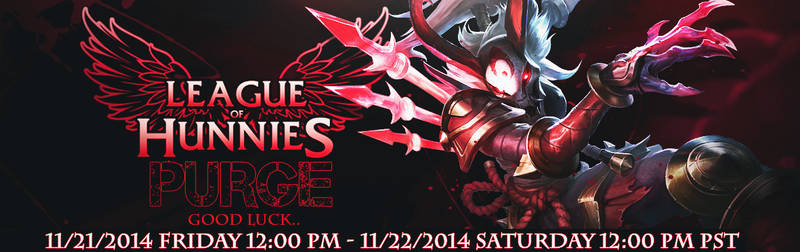 Blood MoonKalista | League of Hunnies Purge Banner