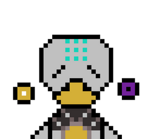 Walk in Harmony - Zenyatta (Overwatch) Pixel Art