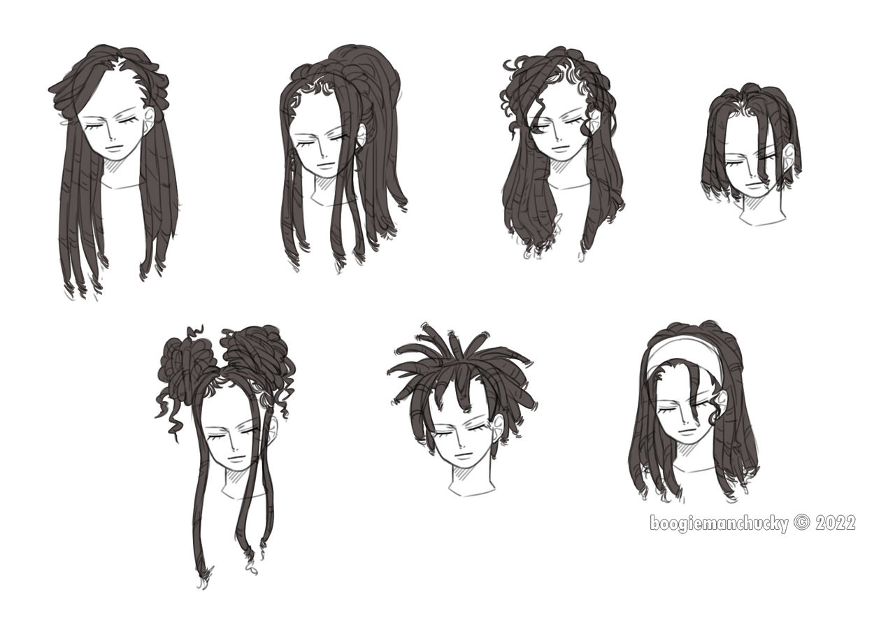 Dreadlocks Base Drawing Dreadlocks | OP Style by sundaesuspense on DeviantArt