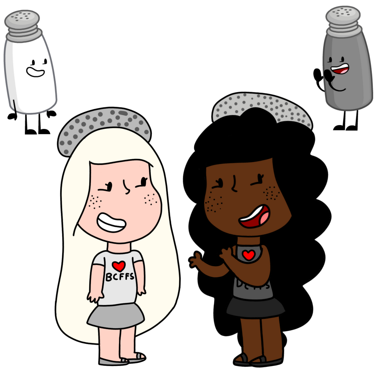 Salt and pepper human by Elizabethlanderos on DeviantArt