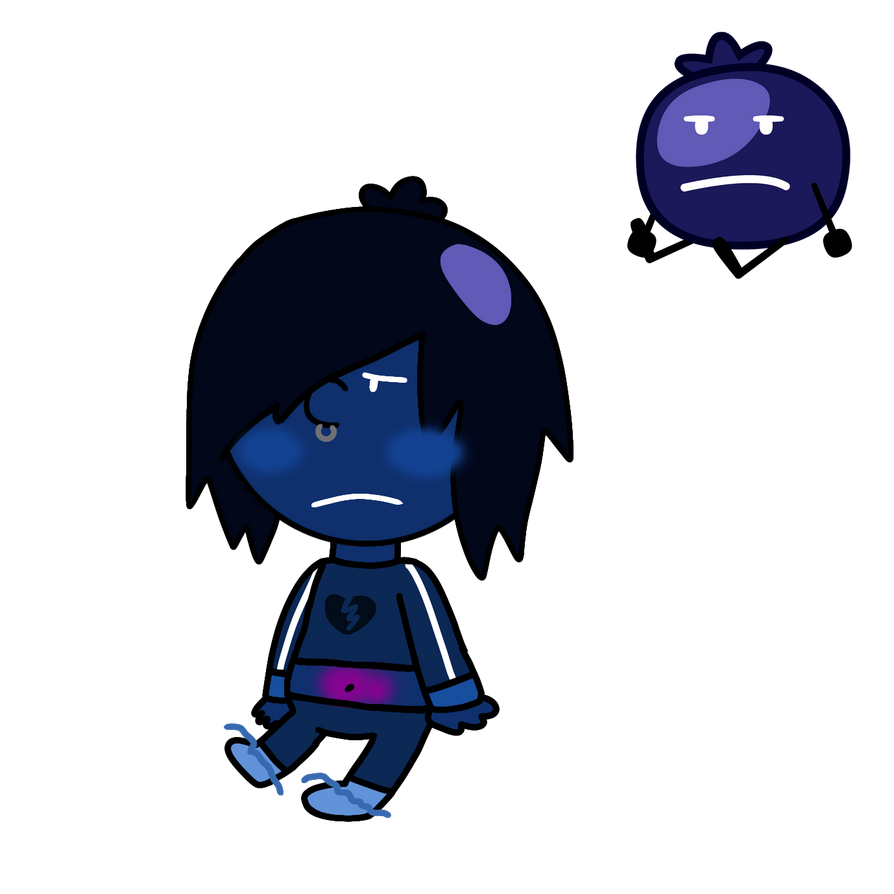 Blue Raspberry Humanized Blueberry human by Elizabethlanderos on DeviantArt