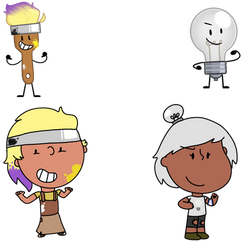 exanimate insanity: Paintbrush and lightbulb
