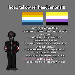 Hospital owner/owen headcanons!!!