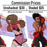 Commission Pricing 2021 **COMMISSIONS OPEN**