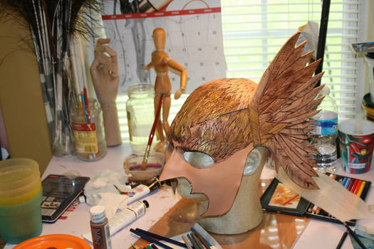 Hawk man mask wip