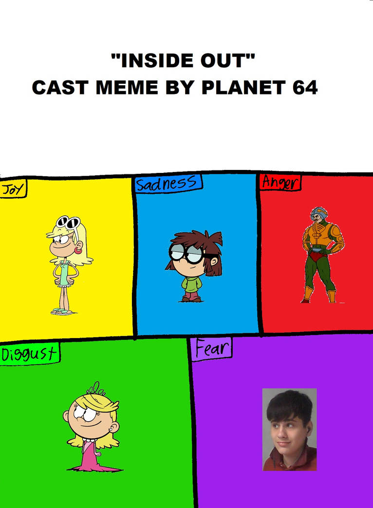 Inside Out Cast Meme By Planet 64 By NicoFar78DeviantArt On DeviantArt Inside out cast meme by planet 64 by nicofar78deviantart on deviantart