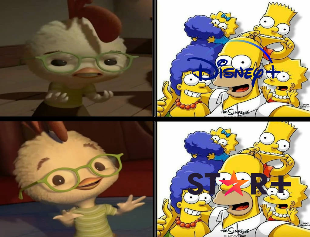 Computer Chicken Simpsons Chicken Little le gusta a Los Simpson en Star+ by NicoFar78DeviantArt ...
