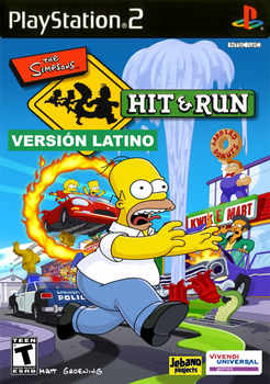 Los Simpson Hit and Run latino caratula de PS2