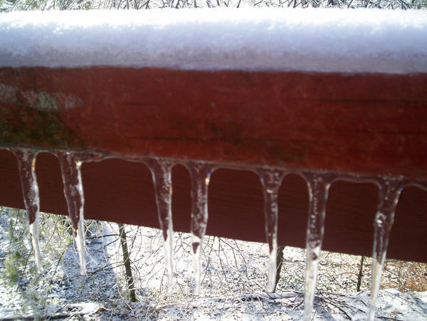 Ice on the Railing by KuramaStock on DeviantArt