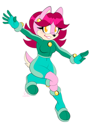 (Comm) Elika, Roll.EXE Pose By amyrose116