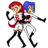 Pixel Jessie and James