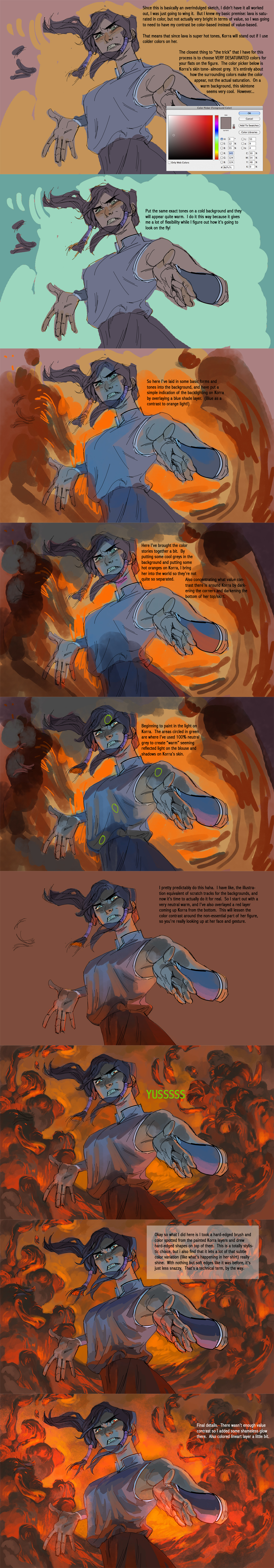 LAVAAAA color steps by toerning