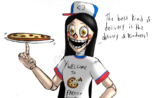 Pizza Delivery Girl Motivational Doodle by Cephei97 on DeviantArt