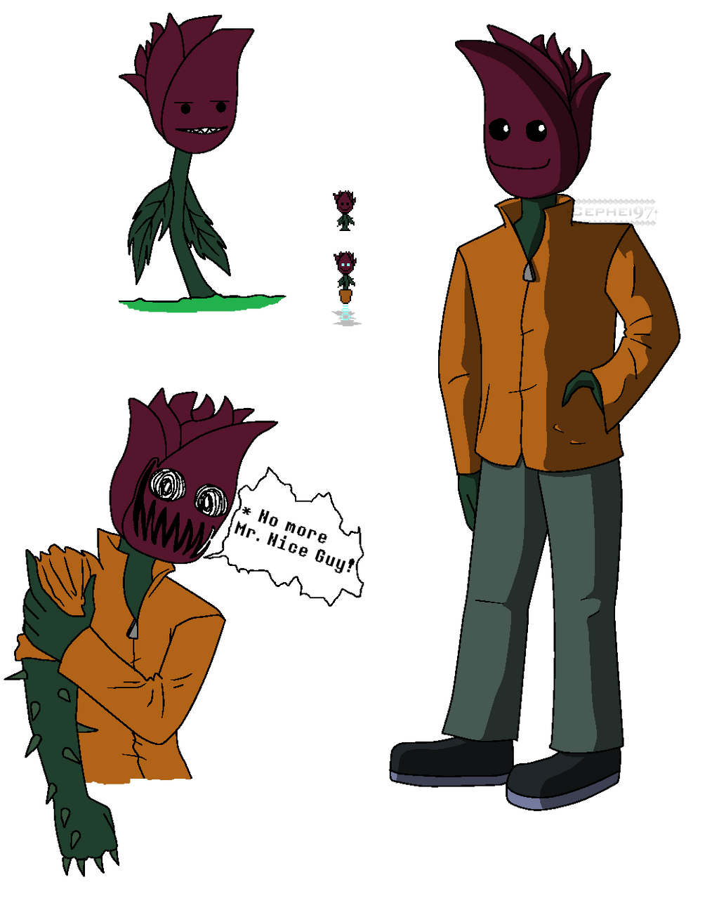 Undertale Joke Fan Character - Rosewell the Rose