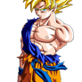 One Handed Goku (Super Saiyan)