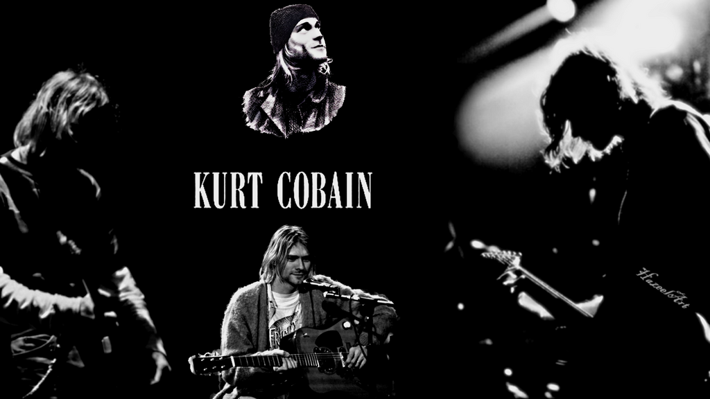 kurt cobain wallpaper by hazeelart on