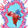 Goku Super Saiyan God Super Saiyan - Kaioken(Tail)