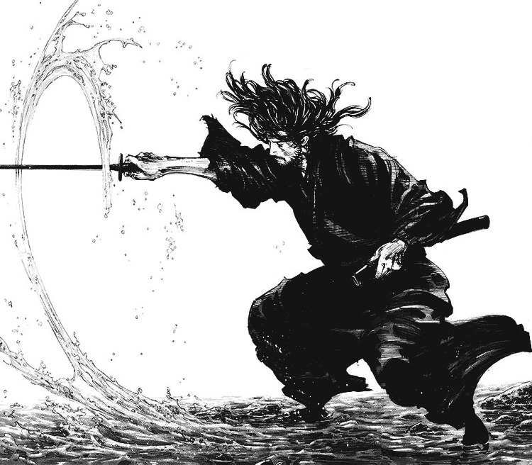 Musashi Miyamoto - Vagabond (Panel render) by HazeelArt on DeviantArt