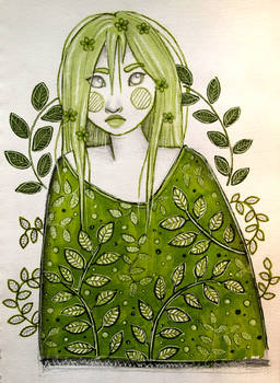 Green- sketchbook