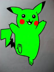 MY GREEN PIKACHU.