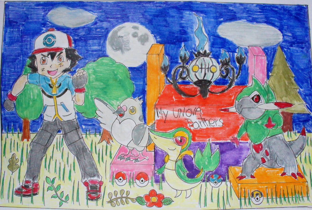 Ash Ketchum Unova Pokemon Team by Puswi on DeviantArt