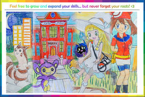 A Collage of Four Pokemon FanArts - Bonus Upload