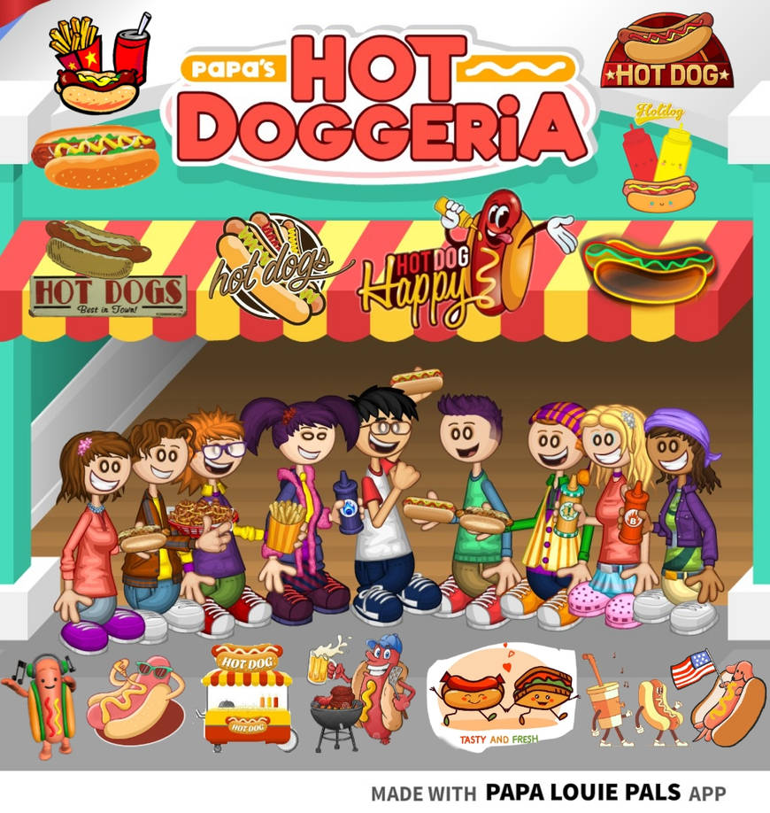 Flipline Studios on X: Papa Louie Pals: NEW UPDATE!!! ---Includes all  sorts of new freebies ---Featuring the Hot Doggeria Customer Pack!  ---  / X