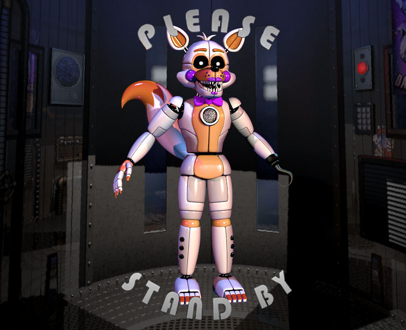 Funtime Foxy And Lolbit from BrickLink Studio