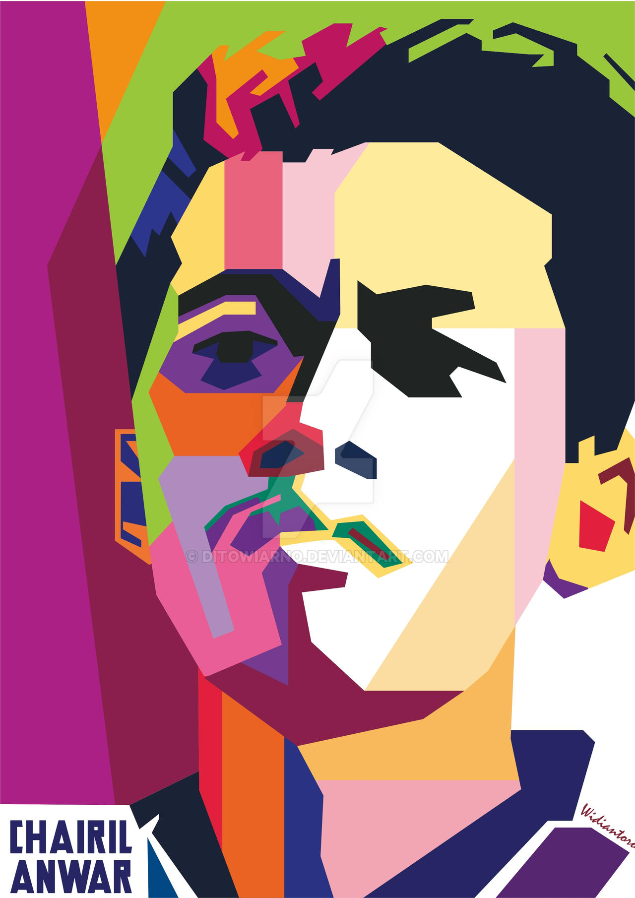 Dapatkan Gambar Chairil Anwar In Wpap By Rahmad Widiantoro By Ditowiarno On Deviantart Terbaru by Cikimm