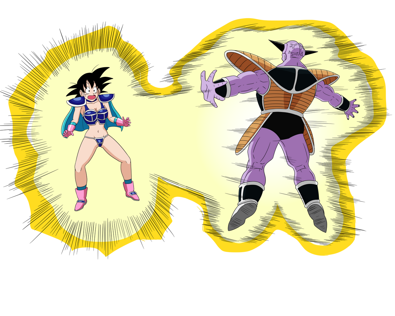 Ginyu And Fem Goku Body Swap By Ginyu1992 On Deviantart